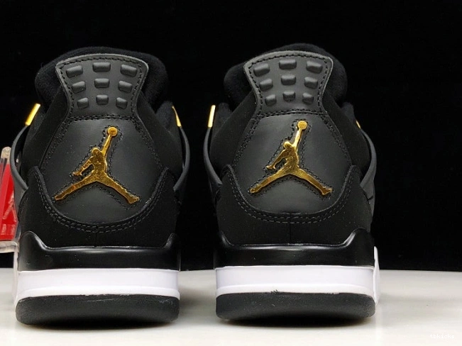 Cheap TBK Black 4 308497-032 Air Jordan Metallic Royalty Gold-White 0712